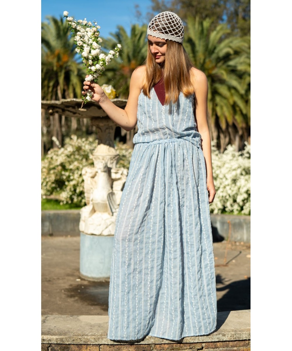 Conjunto amapola Celeste