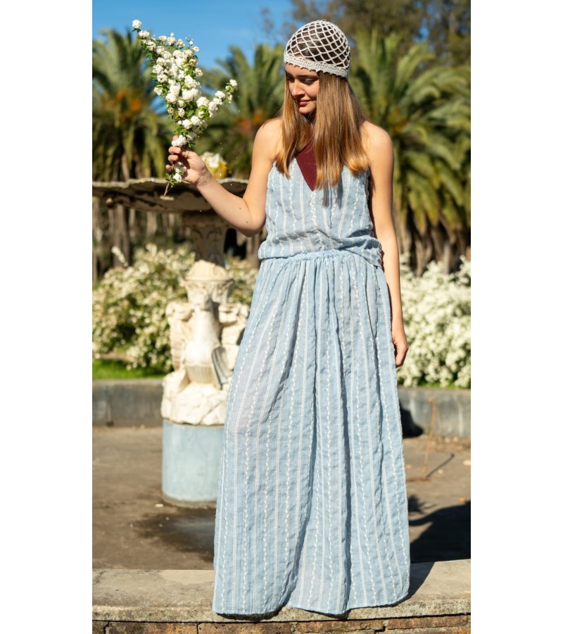 Conjunto amapola Celeste