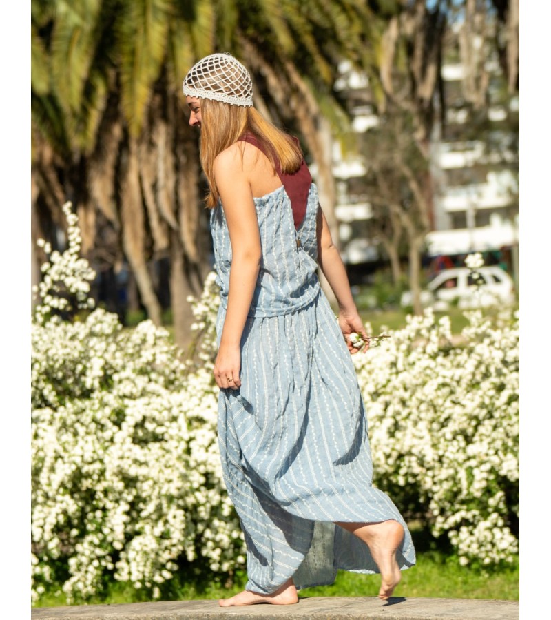 Conjunto amapola Celeste